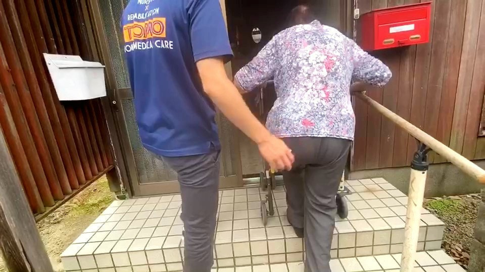 訪問リハビリの外出訓練