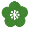 アイコン花びら緑